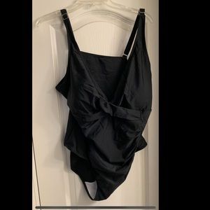 NWOT Black one-piece bathing suit